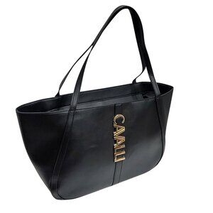 Cavalli Class by Roberto Cavalli Sandra Shopper Tote in Black Onyx